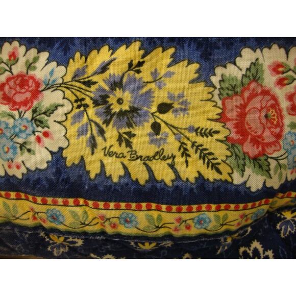 Vera Bradley Backpack RARE MIMI Blue Yellow Floral Drawstring Bag Retired main image 6